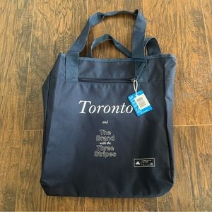 Adidas Brand with Three Stripes Dark Blue Tote Bag